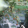 Kép 11/11 - Rozsdamentes acél víztömlő szórópálca, állítható elektromos kézi behúzható, 60 cm-es öntözőpálca - 5 m hosszú tömlővel
