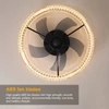 Kép 7/8 - Félig süllyesztett mennyezeti ventilátorlámpa