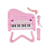 Kép 3/9 - DJ201 25 gombos elektronikus billentyűzet: Mini hangszer forgatható mikrofonnal - Pink