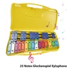 Kép 4/11 - 25 hangjegyes Glockenspiel xilofon: színes fém billentyűk, hordozható, tökéletes kezdőknek 