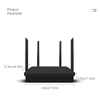 Kép 17/19 - Internet router, nagy teljesítményű 1200M kétsávos vezeték nélküli router