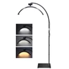 Kép 1/17 - Andoer HD-M60X 30 W padló LED videolámpa, félhold alakú kitöltőlámpa - Fekete