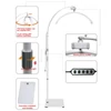 Kép 11/17 - Andoer HD-M60X 30 W padló LED videolámpa, félhold alakú kitöltőlámpa - Fehér