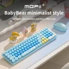 Kép 4/9 - Mofii vezeték nélküli billentyűzet és egér készlet, BabyBear 2.4G USB - Pink
