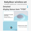 Kép 5/9 - Mofii vezeték nélküli billentyűzet és egér készlet, BabyBear 2.4G USB - Pink