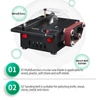 Kép 8/11 - Mini asztali fűrész és szalagcsiszoló, változó sebességű körfűrész, 150 W (Normál)