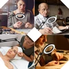 Kép 10/17 - Tomshine flexibilis szorító asztali lámpa 8x nagyító lengőkarral, szabályozható LED asztali lámpával - Fekete