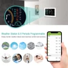 Kép 3/18 - 95-240 V intelligens termosztát, programozható termosztát, 5+1+1 hat periódusos hangos APP vezérlés - Fehér, Wi-Fi