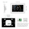 Kép 4/18 - 95-240 V intelligens termosztát, programozható termosztát, 5+1+1 hat periódusos hangos APP vezérlés - Fehér, Wi-Fi