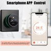 Kép 10/14 - WiFi intelligens termosztát, hőmérséklet-szabályozó, hetente programozható - Fekete, Vízmelegítéshez 5A