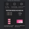 Kép 10/14 - Yeston RX550-4G 4HD GA 4 képernyős grafikus kártya, 4 GB/128bit/GDDR5 memória