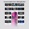 Kép 14/14 - Yeston RX550-4G 4HD GA 4 képernyős grafikus kártya, 4 GB/128bit/GDDR5 memória