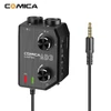 Kép 6/15 - CoMica LINKFLEX AD3 kétcsatornás XLR/3,5 mm/6,35 mm-3,5 mm audio előerősítő keverő / adapter / interfész