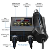 Kép 3/9 - 2 az 1-ben forrasztóállomás LCD digitális kijelzővel, forrólevegős pisztollyal / hegesztéssel