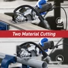 Kép 2/11 - Mini körfűrész, 4,8 A 4-1/2 hüvelykes kompakt körfűrész, 3700 ford./perc - Szürke