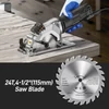Kép 4/11 - Mini körfűrész, 4,8 A 4-1/2 hüvelykes kompakt körfűrész, 3700 ford./perc - Szürke