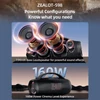 Kép 9/20 - ZEALOT S98 BT vezeték nélküli sztereó hangszóró 150 W-os dübörgő hanggal, színes fényekkel - Fekete