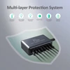 Kép 3/9 - 70W 8 portos USB-C gyorstöltő állomás okostelefonhoz, fejhallgatóhoz, órához, PD20W gyors töltő hub - Fekete