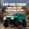 Kép 6/6 - 2,4 GHz-es 1:18 4WD újratölthető elektromos terepjáró LED lámpákkal - Zöld, 2 akkumulátor