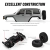 Kép 4/6 - 2,4 GHz-es 1:18 4WD újratölthető elektromos terepjáró LED lámpákkal - Fehér, 2 akkumulátor