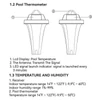 Kép 8/10 - Lebegő medencehőmérő, könnyen leolvasható digitális medencehőmérő - Medence hőmérő + Hőmérséklet kijelző