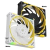 Kép 7/8 - Yeston számítógépház hűtőventilátor, 120 mm-es ARGB számítógépes processzorhűtő 2200 ford./perc fordulatszámmal, FDB csapágy - Fekete