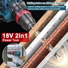 Kép 8/13 - 18V 2 az 1-ben lítium fúró-csavarozó, 45Nm nyomaték, kefementes motor, otthoni, bútor- és autószereléshez