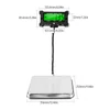 Kép 2/10 - 200 kg-os elektronikus postai mérleg, 0,05 kg-os precíziós integrált rozsdamentes acél digitális mérleg LCD háttérvilágítású kijelzővel