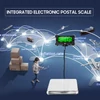Kép 8/10 - 200 kg-os elektronikus postai mérleg, 0,05 kg-os precíziós integrált rozsdamentes acél digitális mérleg LCD háttérvilágítású kijelzővel