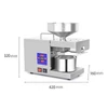 Kép 3/7 - LTP333 610W intelligens rozsdamentes acél olajprésgép