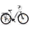 Kép 10/11 - TTGO LK-ZZ-28ST városi elektromos kerékpár, 700C*45C gumik, női E kerékpár, 250W motor, 36V 20Ah akkumulátor - Fehér