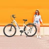 Kép 8/13 - TTGO LK-ZZ-28ST városi elektromos kerékpár, 700C*45C gumik, női E kerékpár, 250W motor, 36V 20Ah akkumulátor - Fekete