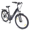 Kép 11/13 - TTGO LK-ZZ-28ST városi elektromos kerékpár, 700C*45C gumik, női E kerékpár, 250W motor, 36V 20Ah akkumulátor - Fekete
