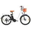 Kép 15/15 - TTGO YY-26ST elektromos kerékpár, 26*1,95 hüvelykes gumik, E kerékpár férfi/női, 250 W-os motor - Fehér