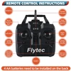 Kép 11/20 - Flytec horgászcsali csónak, 500 méteres távirányító hatótáv, kétmotoros halkereső - Fekete