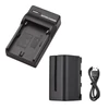 Kép 2/10 - NP-F750/ NP-F770 fényképezőgép akkumulátor és töltő készlet, 1 db 7,2 V 5200 mAh nagyméretű újratölthető akkumulátor USB-kábellel
