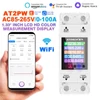 Kép 12/17 - Intelligens egyfázisú Tuya Wifi villanyóra, digitális kijelző, 3 elektromos tarifamód, 35 mm-es DIN-sín telepítés