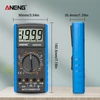Kép 7/17 - ANENG DT9205A+ digitális multiméter, 3 1/2 LCD kijelző, 1999 számláló, kézi hatótávolságú univerzális mérő - Kék