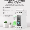 Kép 15/19 - Tuya Wifi intelligens megszakító kompatibilis az Alexa / Google Home hangvezérléssel - Fekete, 25A