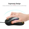 Kép 2/19 - HXSJ J900 USB vezetékes játékegér, RGB játékegér hat állítható DPI-vel - Fekete