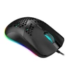 Kép 5/19 - HXSJ J900 USB vezetékes játékegér, RGB játékegér hat állítható DPI-vel - Fekete