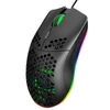 Kép 10/19 - HXSJ J900 USB vezetékes játékegér, RGB játékegér hat állítható DPI-vel - Fekete