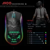 Kép 11/19 - HXSJ J900 USB vezetékes játékegér, RGB játékegér hat állítható DPI-vel - Fekete