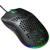 Kép 19/19 - HXSJ J900 USB vezetékes játékegér, RGB játékegér hat állítható DPI-vel - Fekete