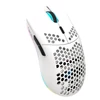 Kép 5/13 - Vezeték nélküli játék egér, 3 módú BT 5.3 + 2.4G + USB-C, színes LED 800-3600 mozgási sebesség - Fehér