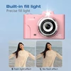 Kép 6/9 - H8S 2,5K 48MP digitális fényképezőgép, 2,8 hüvelykes képernyős digitális videokamera - Pink