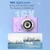 Kép 4/9 - H8S 2,5K 48MP digitális fényképezőgép, 2,8 hüvelykes képernyős digitális videokamera - Lila