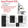 Kép 10/18 - EasyThreed K10 3D nyomtató gyerekeknek, 100x100x100mm, levehető platform, egygombos nyomtatás, Easyware szoftver, kezdőknek, otthonra, oktatáshoz - Fehér
