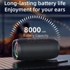 Kép 9/19 - Zealot S76 hordozható vezeték nélküli hangszóró – 50 W, RGB fény, vízálló, porálló, HiFi hangzás, 8000 mAh akku, BT 5.3, TWS, több mód - Fekete