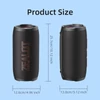 Kép 17/19 - Zealot S76 hordozható vezeték nélküli hangszóró – 50 W, RGB fény, vízálló, porálló, HiFi hangzás, 8000 mAh akku, BT 5.3, TWS, több mód - Fekete